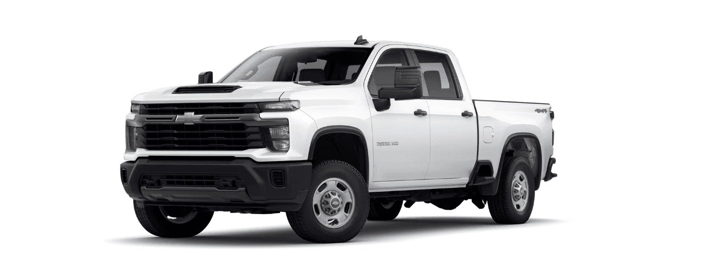 A white 2026 Chevy Silverado 2500 HD